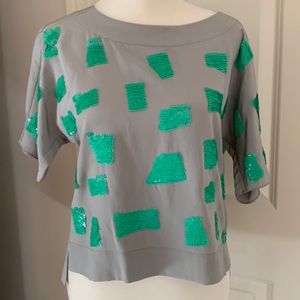 BN TIBI Top Sequins